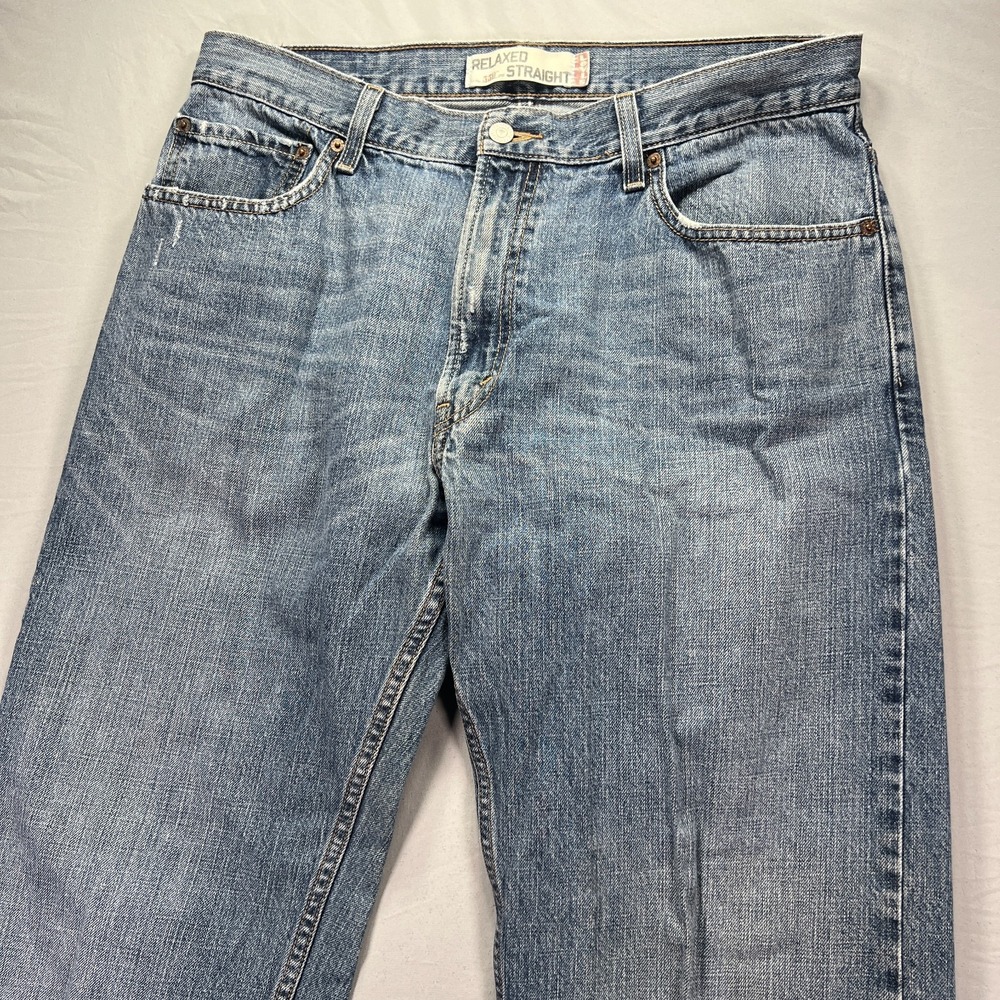 Levis 559 Jeans Men 36x32 (Fits 36x30) Relaxed Straight Leg Denim Dark Wash Pant